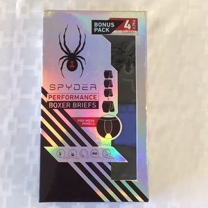 Spider performance boxer briefs. (XL) 4pack